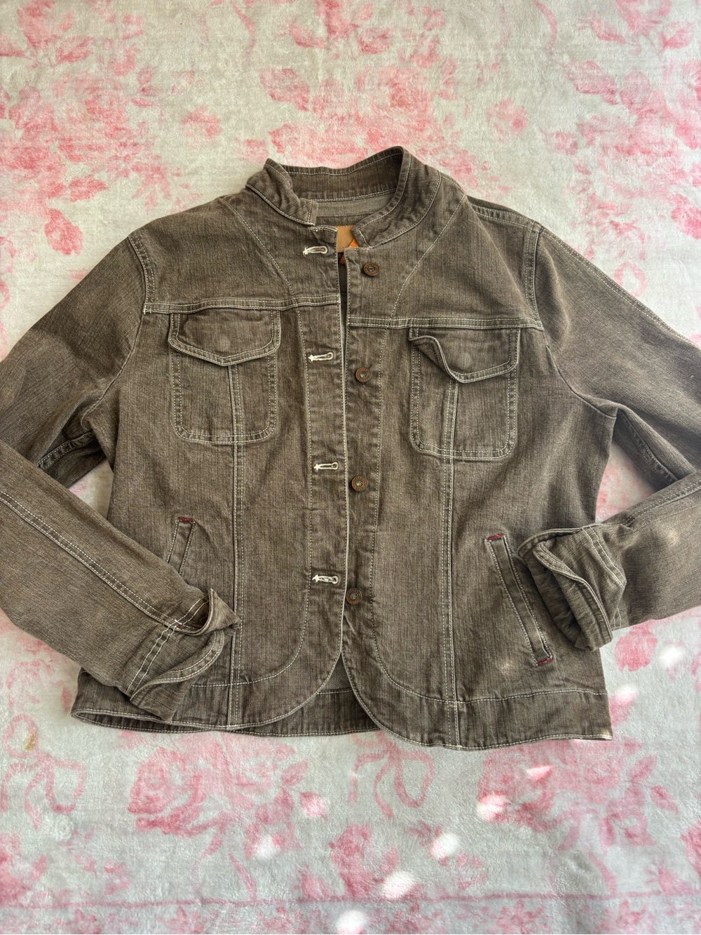 Christopher Blue brown corduroy vintage biker jacket